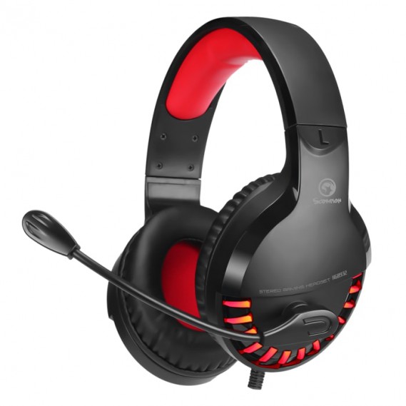 אוזניות סטריאו גיימינג Over Ear עם מיקרופון מובנה מבית MARVO SCORPION