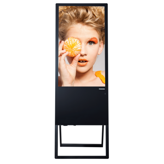 מסך טאץ' למידע ופרסום נייד סדרת Portable Display בגודל 43 אינטש