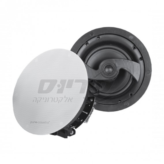 רמקול_שקוע_עגול_"5.25_עם_גריל_מגנטי_דק_ומסגרת_דקה_סיריוס_אלקטרוניקה_PURE_ACOUSTICS