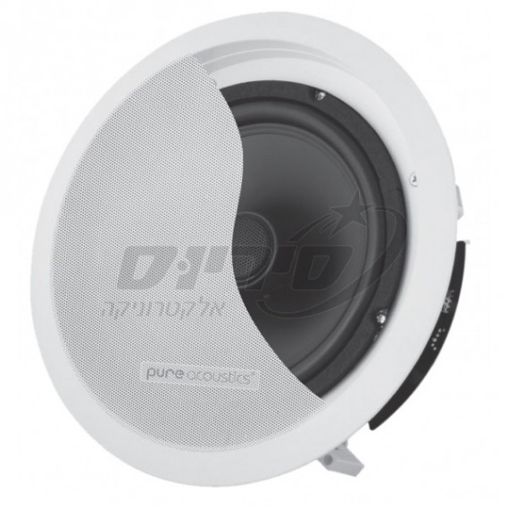רמקול_שקוע_עגול_"6.5_עם_גריל_דק_ומסגרת_דקה_PURE_ACOUSTICS_סיריוס_אלקטרוניקה