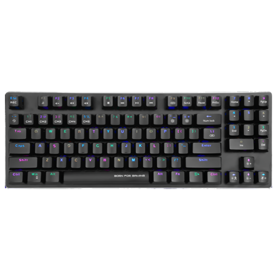 מקלדת מכנית לגיימרים מקצוענים הכולל תאורת RGB מבית Marvo PRO