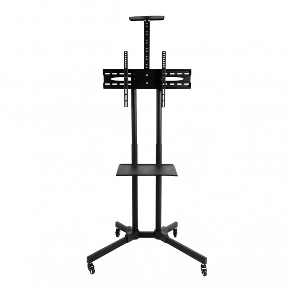 עגלת טלוויזיה ניידת למסכים עד 75" עם הטייה