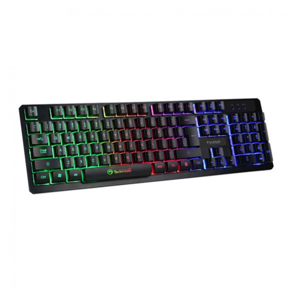מקלדת גיימינג דקה עם תאורת RGB מבית Marvo