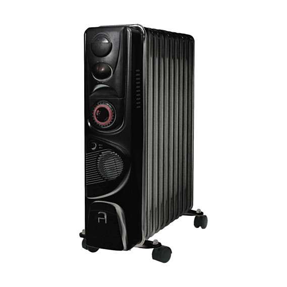 רדיאטור 11 צלעות שחור 2500W עם פונקציית טורבו ושעון שבת מבית TAIYO