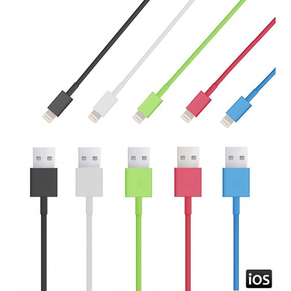 כבל סנכרון וטעינה למכשירי Apple במגוון צבעים