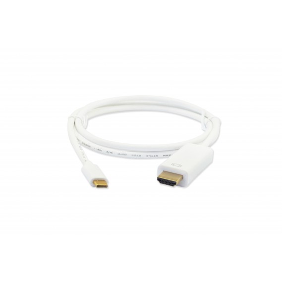מתאם  USB TYPE C 3.1 זכר ל HDMI מוגבר זכר 4K 