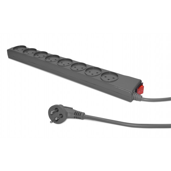 רב שקע 8 יציאות עם מתג וכבל באורך מטר SXX-81 PURE ENERGY סיריוס