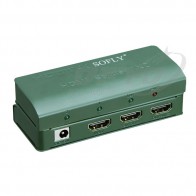 מפצל HDMI מקצועי 2 יציאות לכניסה אחת - SOFLY