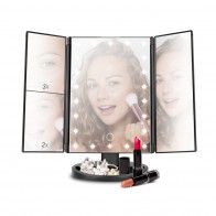 מראת איפור ניידת עם תאורה  