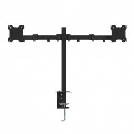 מתקן תלייה ל-2 מסכי מחשב עם חיבור שולחני