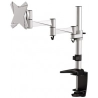 זרוע שולחנית דו מפרקית מתכוונת למסך מחשב