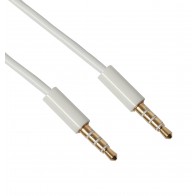 כבל סטריאו 3.5 מ"מ זכר לזכר עם פלאג מוזהב באורך 2 מטר