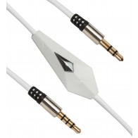 כבל דיבורית סטריאו 3.5 מ"מ זכר לזכר עם פלאג מוזהב באורך 1.5 מטר