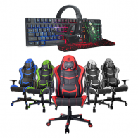 כיסא גיימרים מקצועי עם אפשרות שכיבה + ערכת גיימינג מתנה