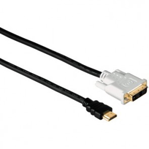 כבל מוזהב 5m HDMI-DVI