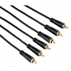 כבל 3 RCA אודיו/וידאו זכר לזכר. אורך 10מטר. ראשים מוזהבים. דגם- 122160