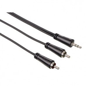 כבל אודיו PL-3.5 מ"מ ל 2 RCA באורך 3 מטר .דגם- 122296  