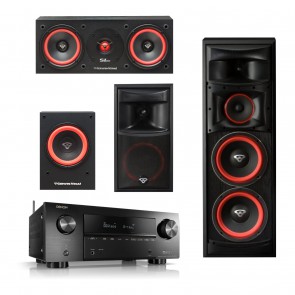 מערכת קולנוע ביתית עוצמתית במיוחד משולבת Cerwin Vega + Denon