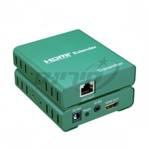 HDMI EXTENDER - מאריך טווח HD  על גבי כבל רשת CAT5 עד 50 מטר, תומך 4K כולל עינית לשלט IR - SOFLY