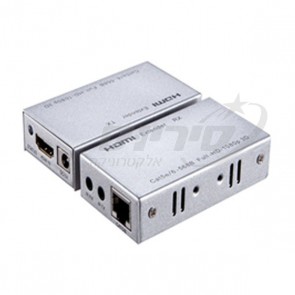 HDMI EXTENDER -  מאריך טווח HD  על גבי כבל רשת CAT5 עד 30 מטר - SOFLY