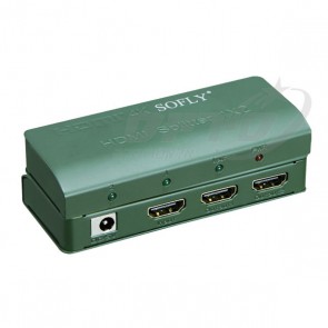 מפצל HDMI מקצועי 2 יציאות לכניסה אחת - SOFLY