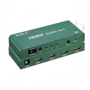 מפצל HDMI 4K מקצועי - כניסה אחת ל 3 יציאות - SOFLY