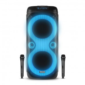 בידורית  2500W עם 2 מיקרופונים אלחוטיים בטכנולוגית TWS