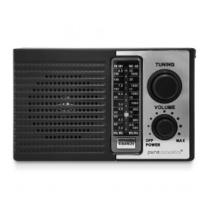 PURE ACOUSTICS רדיו נייד FM/AM עם סוללה נטענת