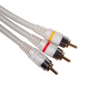 RCA 3 ל SCART כבל 