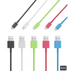 כבל סנכרון וטעינה למכשירי Apple במגוון צבעים