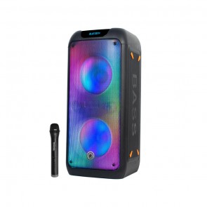 רמקול נייד 2500W עם מיקרופון אלחוטי