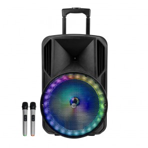 רמקול נייד עם וופר ‘’12 ותאורת לד RGB מרהיבה