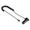 מטען USB לרכב עם כבל טעינה מסולסל  ל- iPhone צבע שחור דגם: 119426