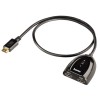 מפצל HDMI זכר ל 2 נקבות, משולב כפתור העברת מצב. תומך בהעברת 4K ותלת מימד לקבלת תמונה נקיה ומושלמת דגם-122224     