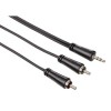 כבל אודיו PL-3.5 מ"מ ל 2 RCA באורך 1.5 מטר. ראשים מוזהבים. רמת דירוג- 5 כוכבים .דגם- 122305  