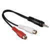 כבל מתאם PL-3.5 מ"מ זכר ל 2 RCA נקבה. דגם- 122374