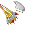 RCA 6 ל SCART כבל