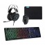 אוזניית סטריאו ארגונומיות +מקלדת גימרים מוארת+עכבר גיימינג מהיר +פד גיימינג לעכבר
